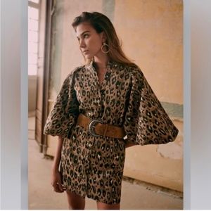 Sezane Leopard Dress